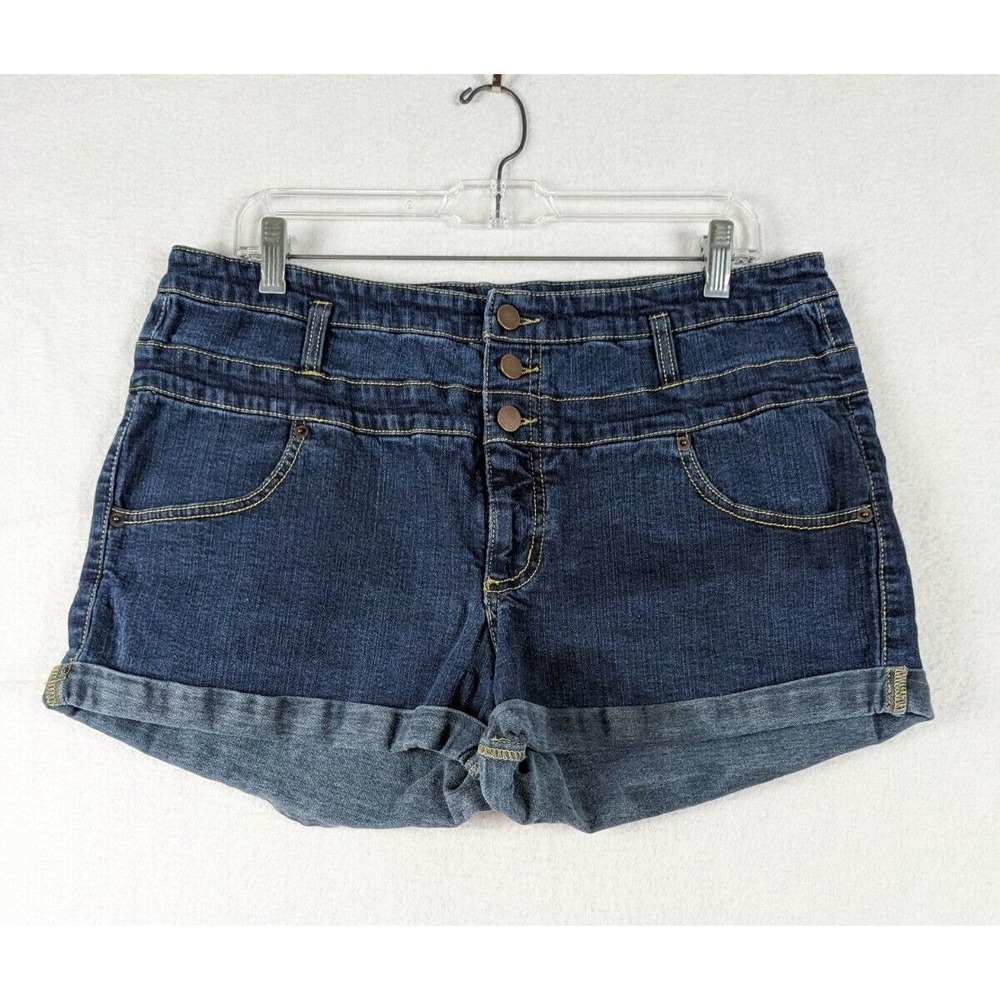 Xhilaration Womens Jean Shorts Size‎ 18 Cotton Blend Blue